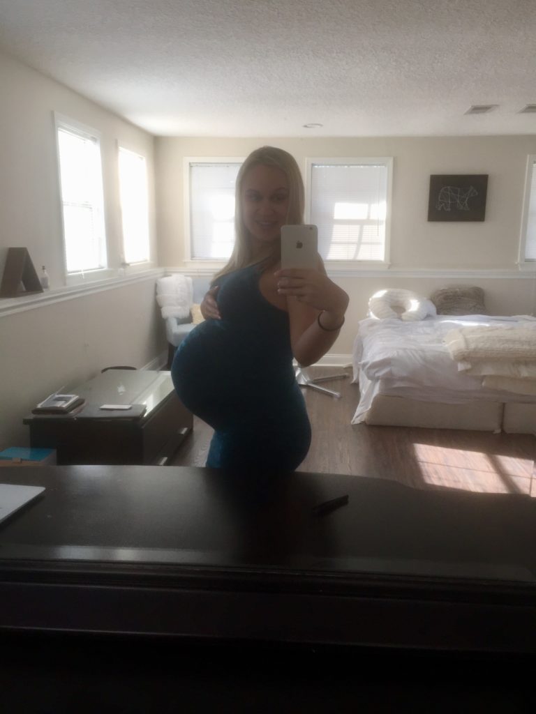 day after my due date, nine months pregnant jacksonville